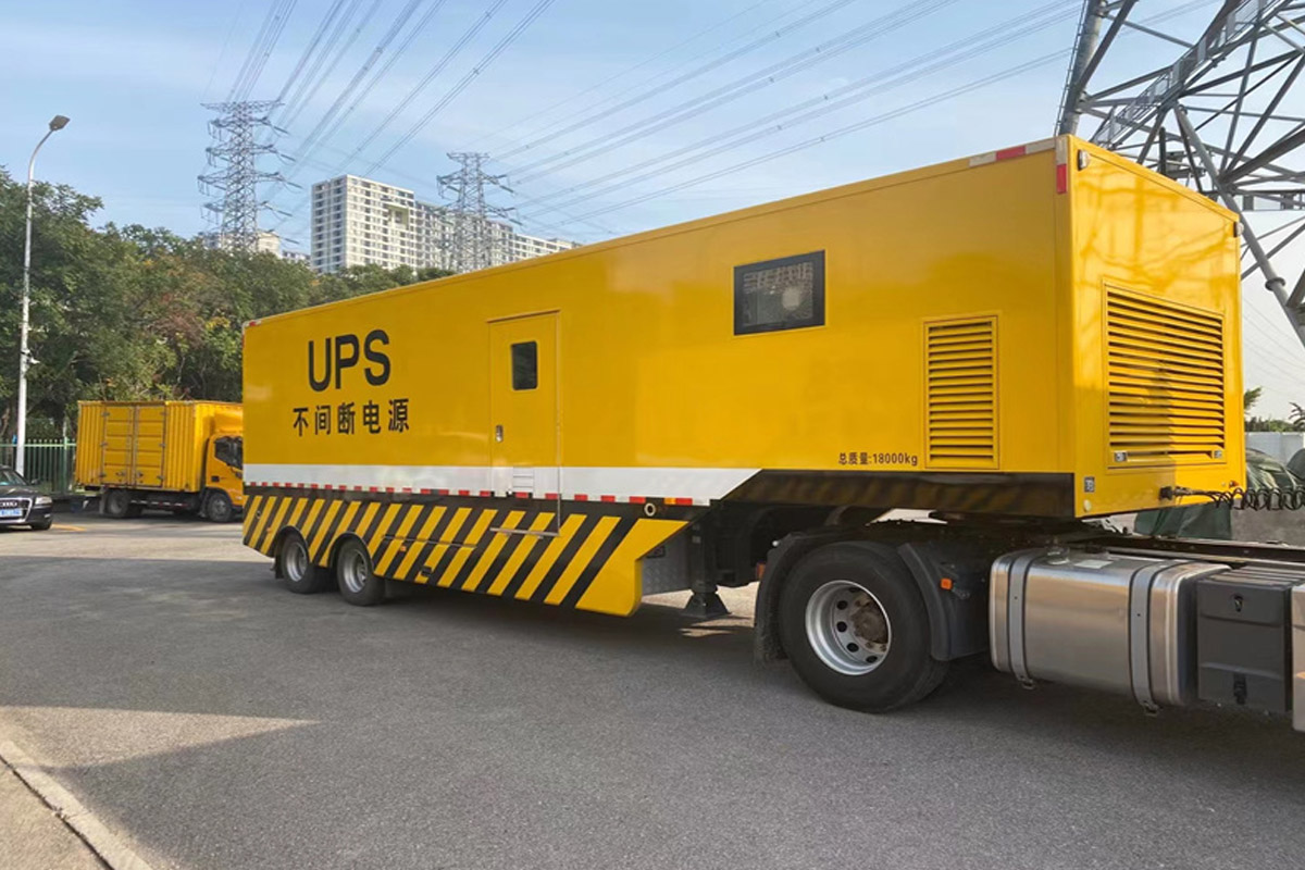 向阳街道发电机租赁施工现场